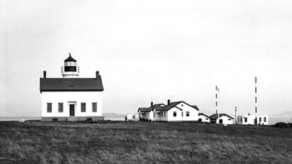 Image: Smith Island Lighthouse was built in 1858, it was decommissioned in the 1950s and eventually crumbled into the sea.