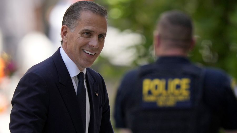 Photo: Hunter Biden arrives for a court appearance, Friday, May 24, 2024, in Wilmington, Del....