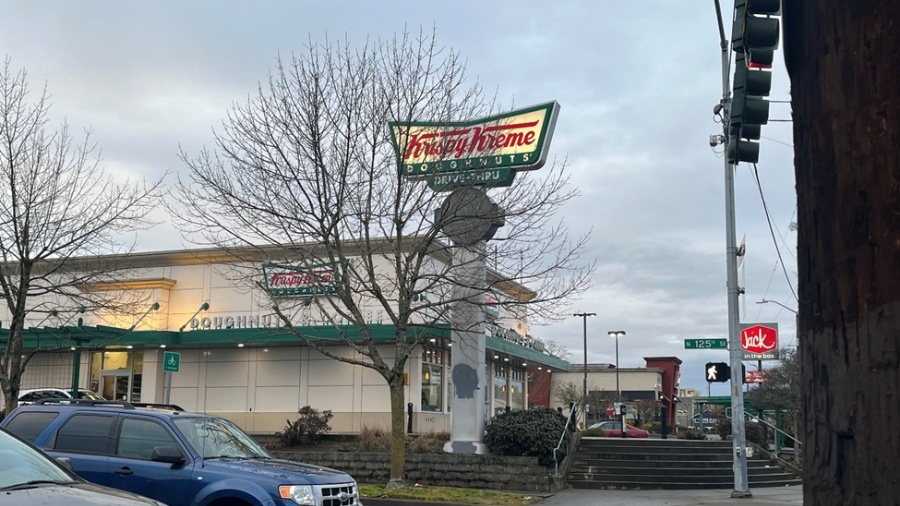 Image: Firefighters responded to the parking lot of Krispy Kreme Doughnuts, located at the corner o...