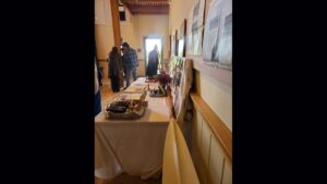 Photo: Rower John White's Olympic memorabilia displayed at a screening of "Boys in the Boat" on Lopez Island.