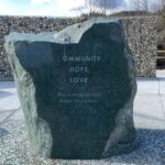 Photo: A memorial in Oso honors those who died in the Oso landslide in 2014.