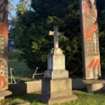 Image: Artworks were added to the Chief Sealth grave and it was re-dedicated in 2011.