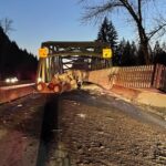 Valley Regional Fire Authority and Puget Sound Fire at the scene of a semi-truck rollover, eastbound Hwy 18 at the Green River bridge. (Photo courtesy of Valley Regional Fire Authority)