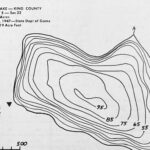 A bathymetric map of Langlois Lake from Lakes of Washington. (Photo courtesy of State of Washington)