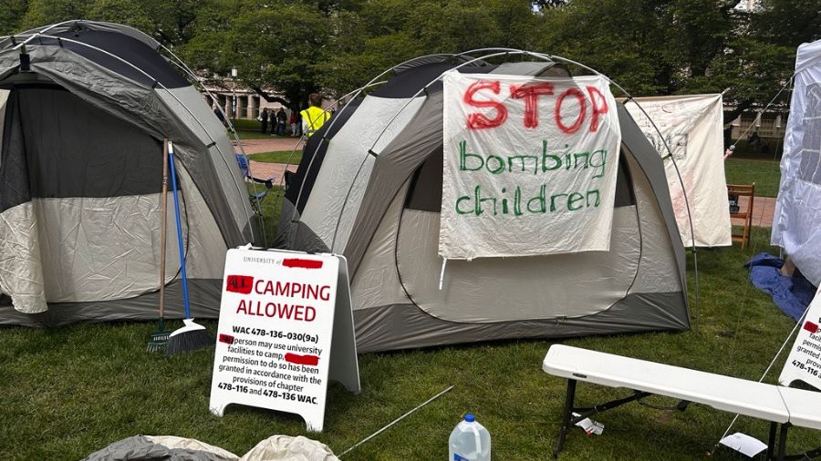 UW Palestine encampment...