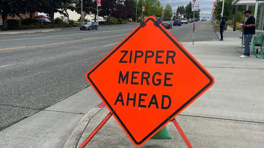 zipper merge...