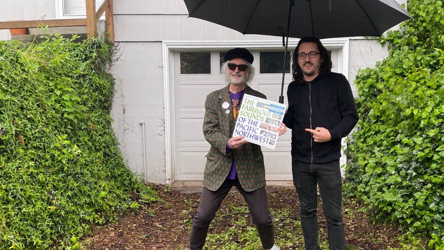 Image: Young Fresh Fellows' co-founder Scott McCaughey (left) and drummer John Perrin stand in the ...