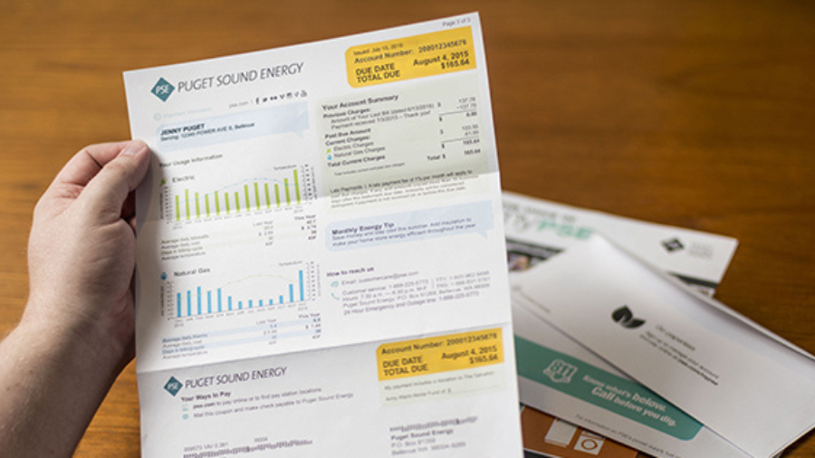 pse energy gas bill...